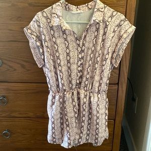 Joelle & CO snake skin romper